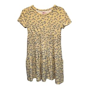 Epic Threads Kids Yellow Sundress with Crew Neck and Short Sleeves - Size L